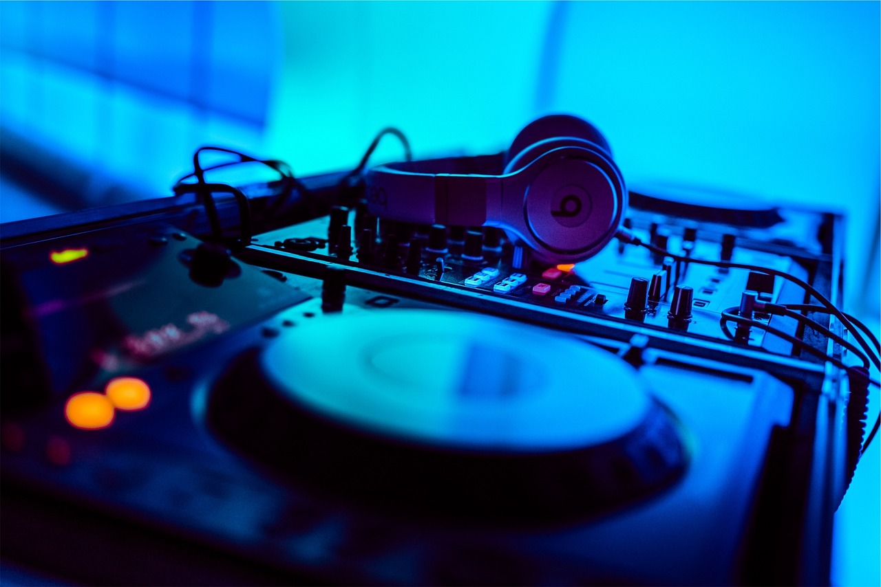 Professional DJ and audio equipment setup for event entertainment